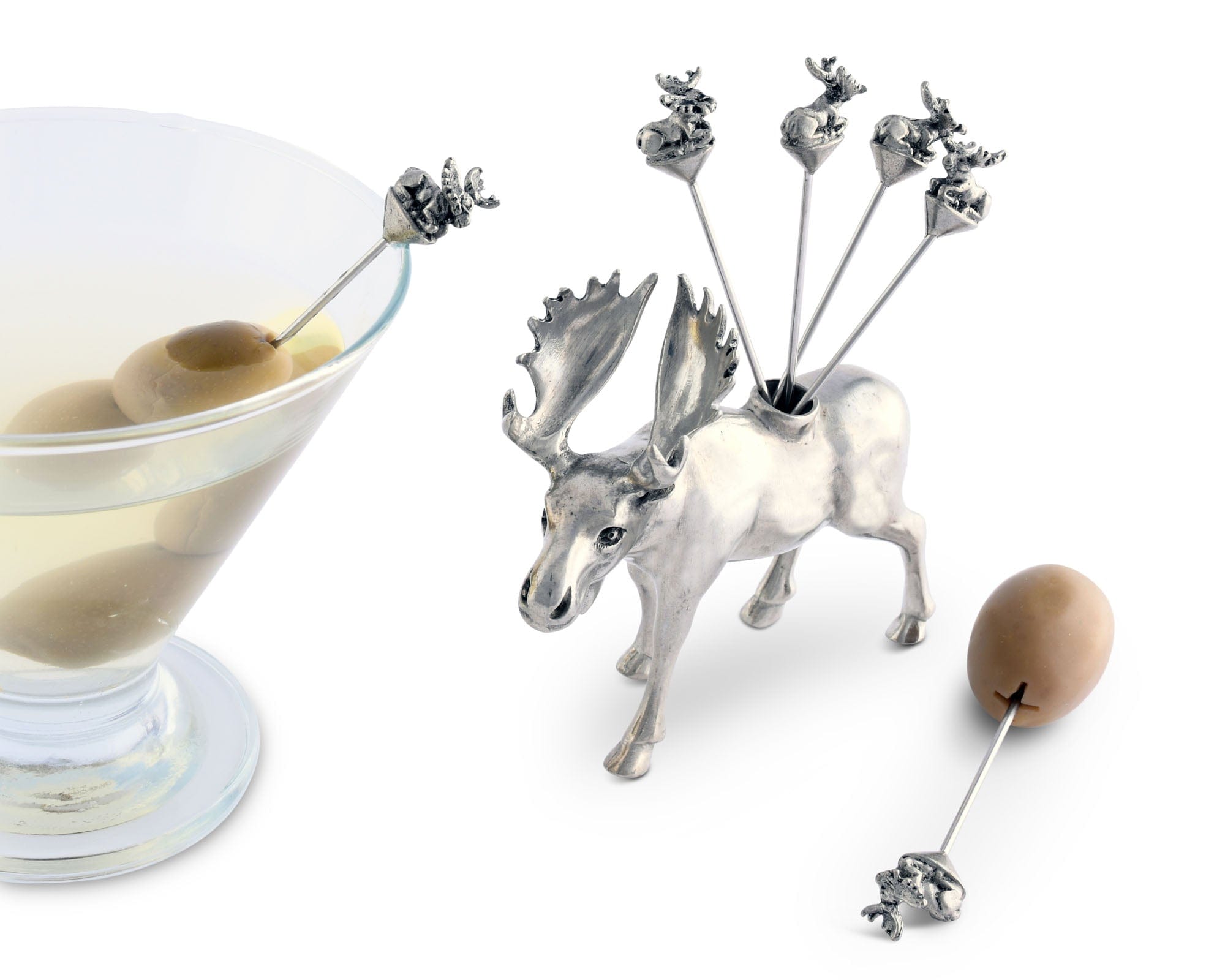 Vagabond House Serveware Vagabond House Moose Cheese Pick Set