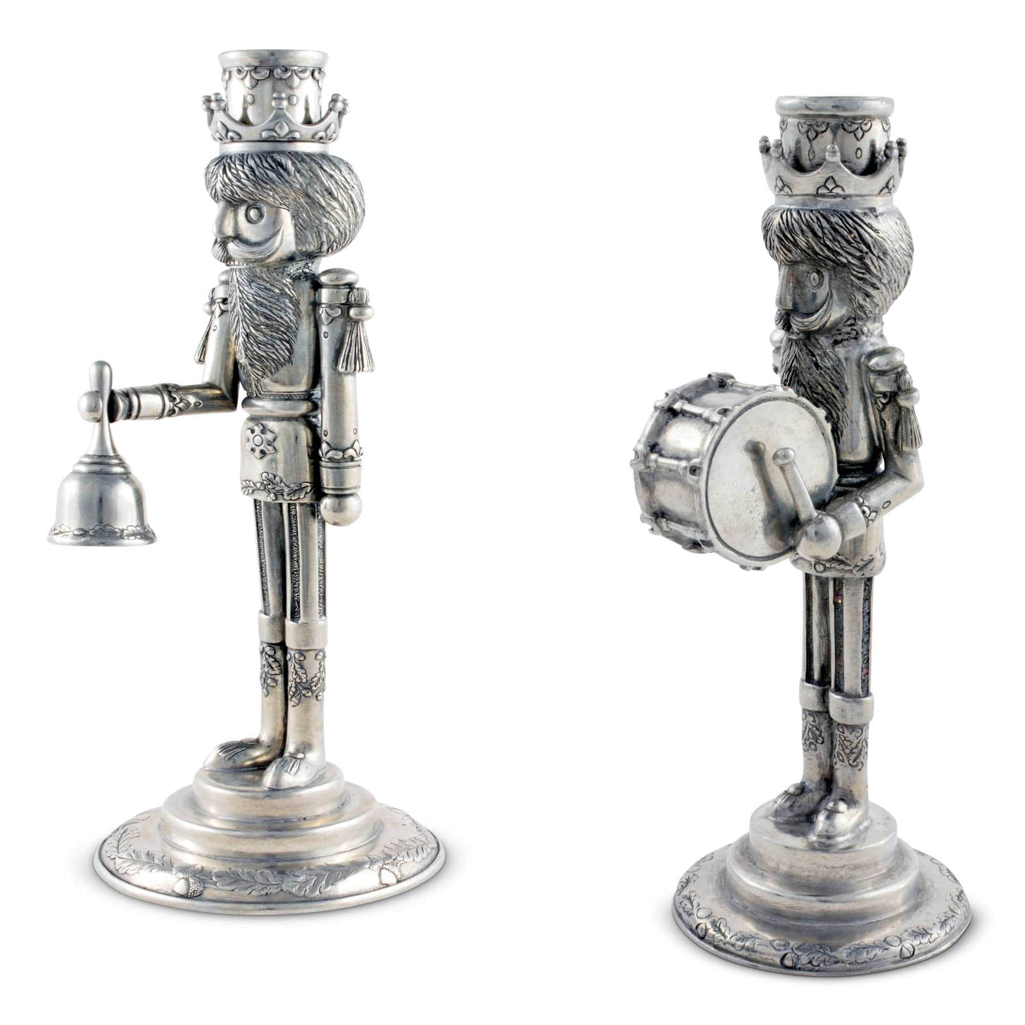 Vagabond House Giftware Vagabond House Nutcracker Mini Candlestick Taper Drummer 7" Height