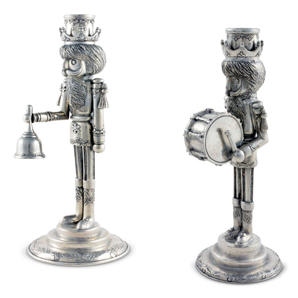Vagabond House Giftware Vagabond House Nutcracker Mini Candlestick Taper Drummer 7" Height