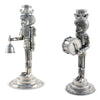Vagabond House Giftware Vagabond House Nutcracker Mini Candlestick Taper Drummer 7" Height