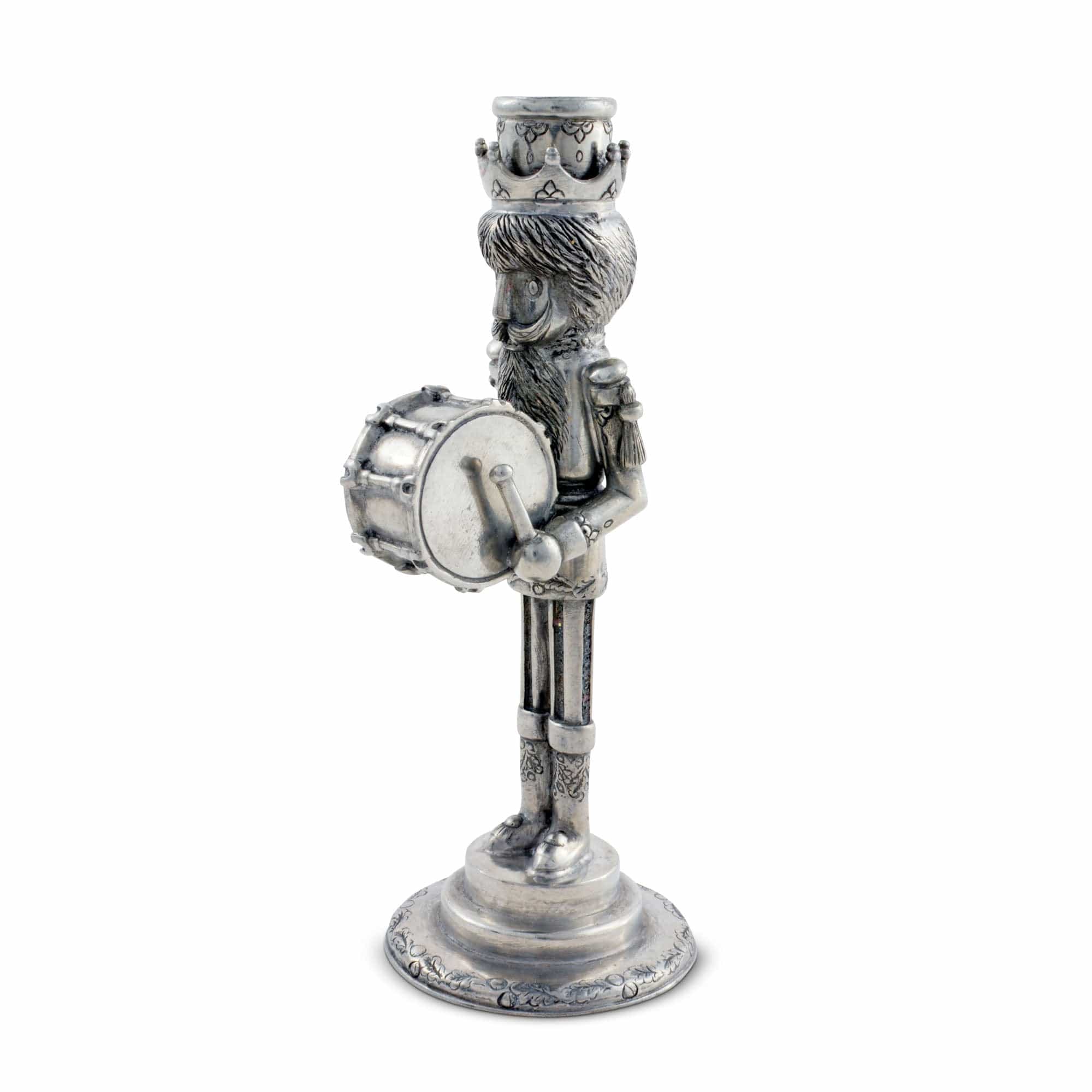 Vagabond House Giftware Vagabond House Nutcracker Mini Candlestick Taper Drummer 7" Height