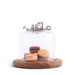 Vagabond House Serveware Vagabond House Octopus Glass Covered Cheese Wood Board Wood 6.5" D
