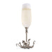 Vagabond House Serveware Vagabond House Octopus Pewter Stem Champagne Flute
