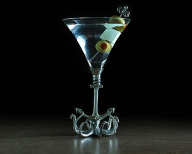 Vagabond House Serveware Vagabond House Octopus Pewter Stem Cocktail Glass