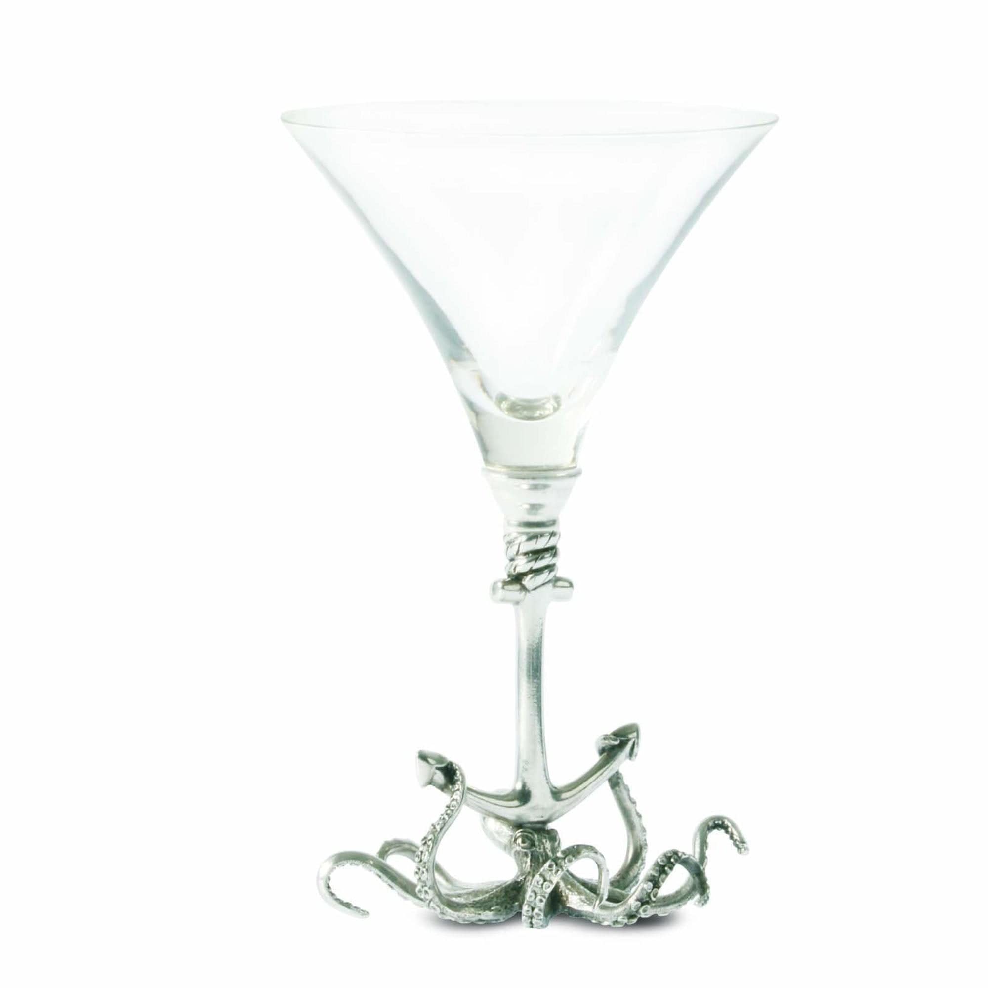 Vagabond House Serveware Vagabond House Octopus Pewter Stem Cocktail Glass