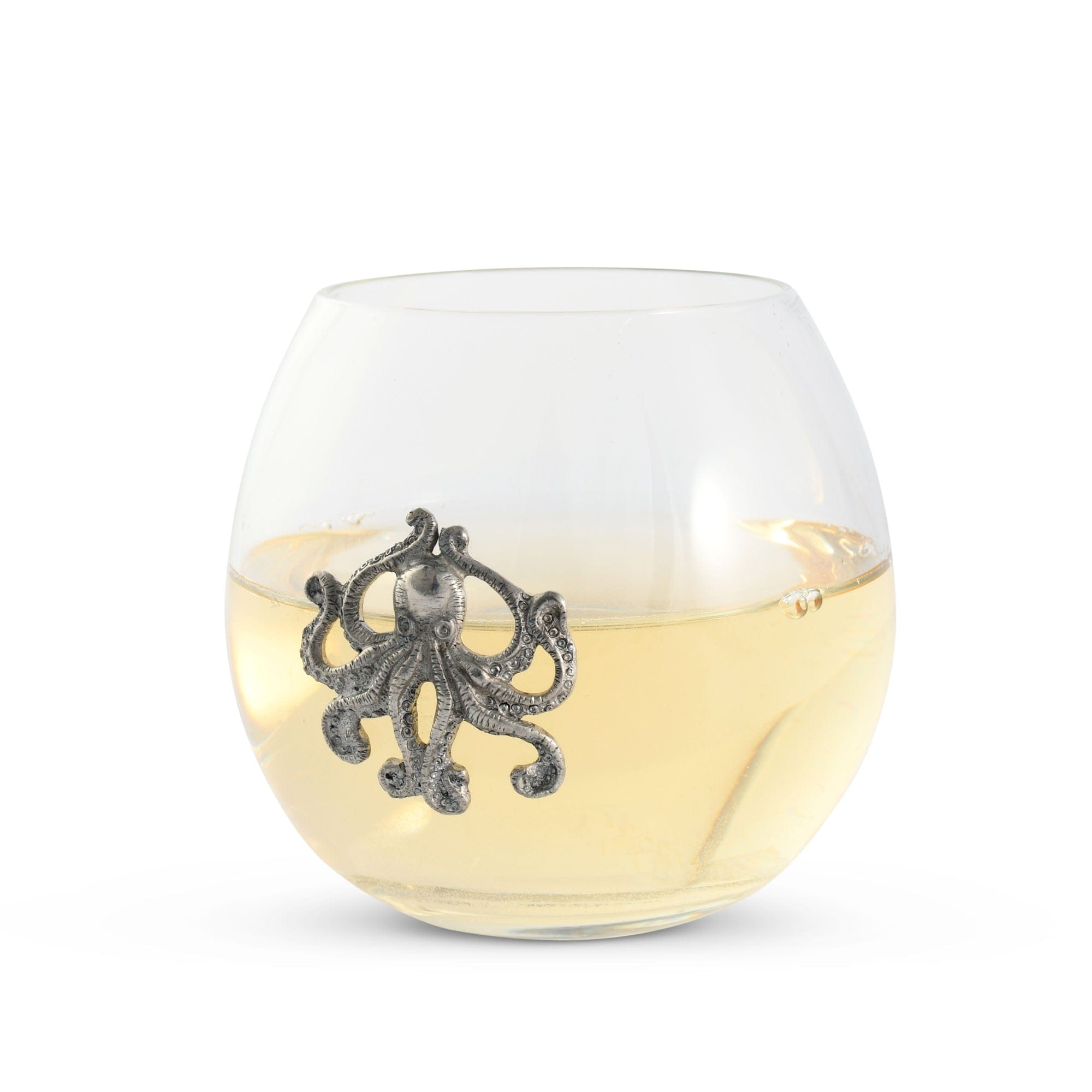 Vagabond House Serveware Vagabond House Octopus Stemless Wine Glass