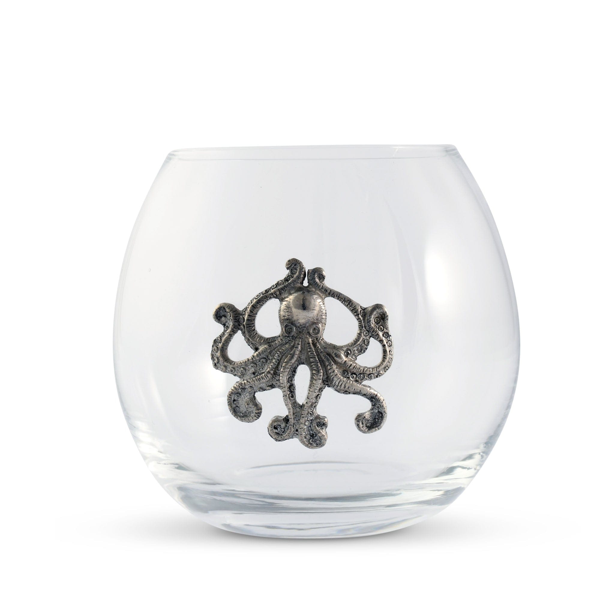 Vagabond House Serveware Vagabond House Octopus Stemless Wine Glass