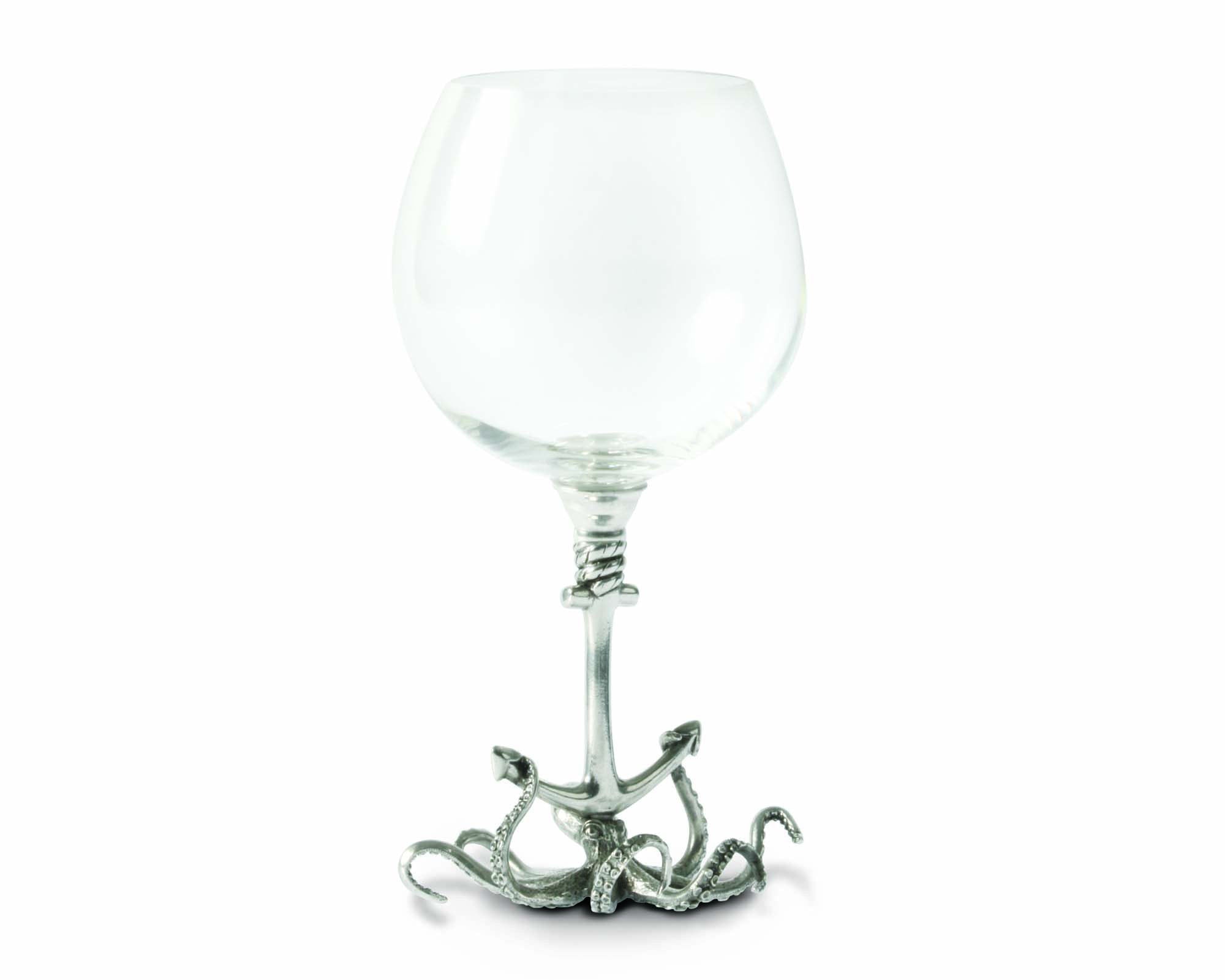 Vagabond House Serveware Vagabond House Octopus Stemware White 9" H 12.25 oz