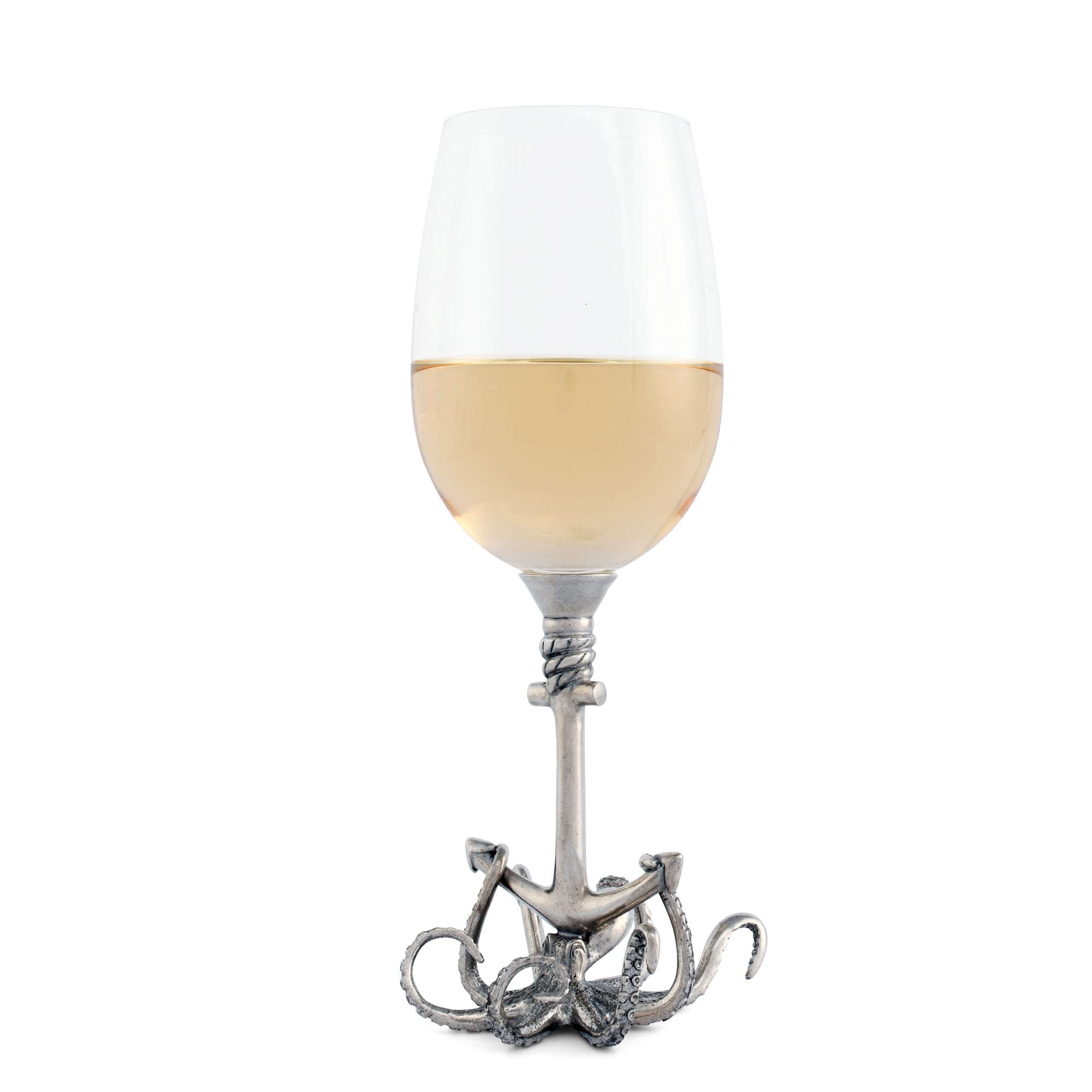 Vagabond House Serveware Vagabond House Octopus Stemware White 9" H 12.25 oz