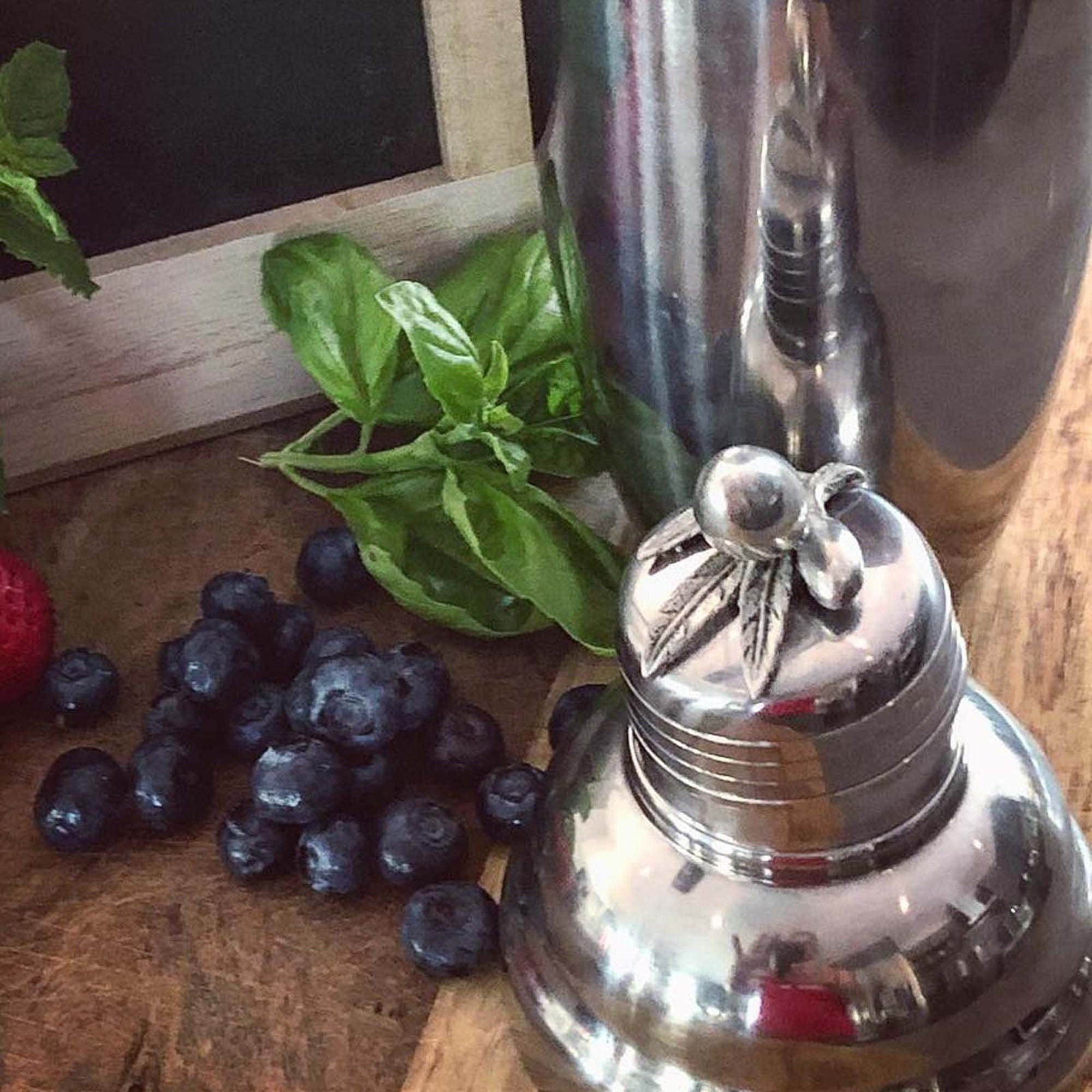 Vagabond House Serveware Vagabond House Olive Stainless Steel Shaker