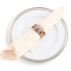 Vagabond House Serveware Vagabond House Orchid Hand Woven Wicker Rattan Napkin Ring - Set of 4
