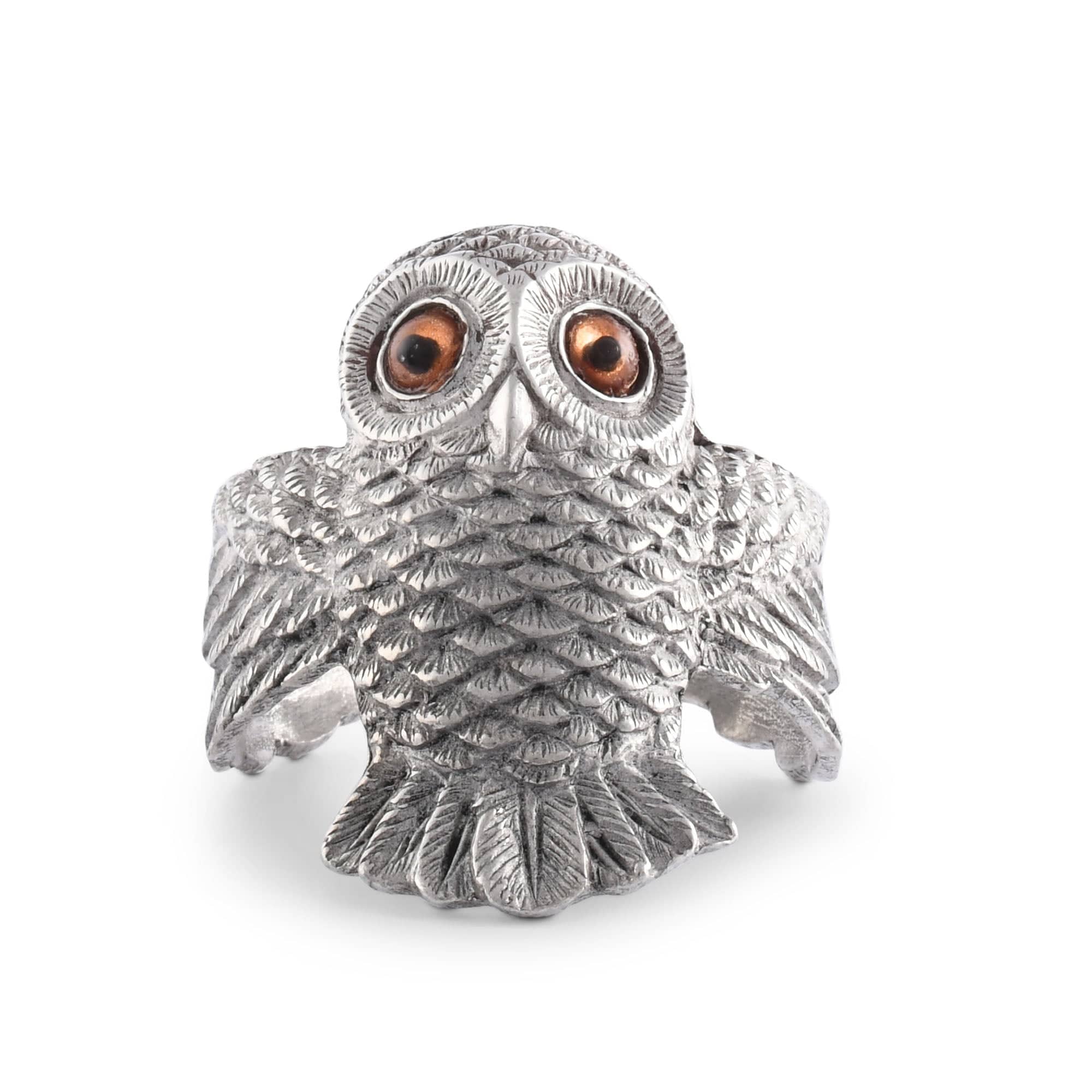 Vagabond House Serveware Vagabond House Owl Napkin Ring