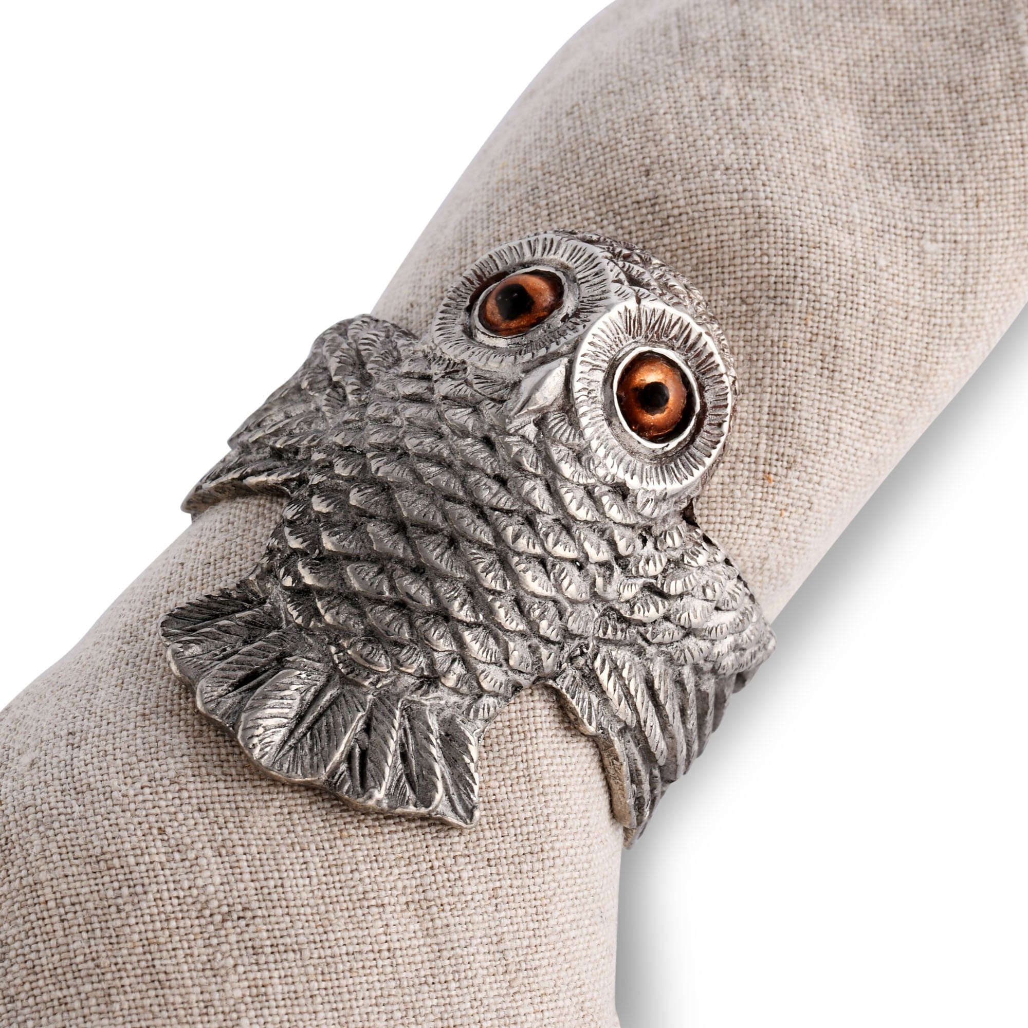 Vagabond House Serveware Vagabond House Owl Napkin Ring