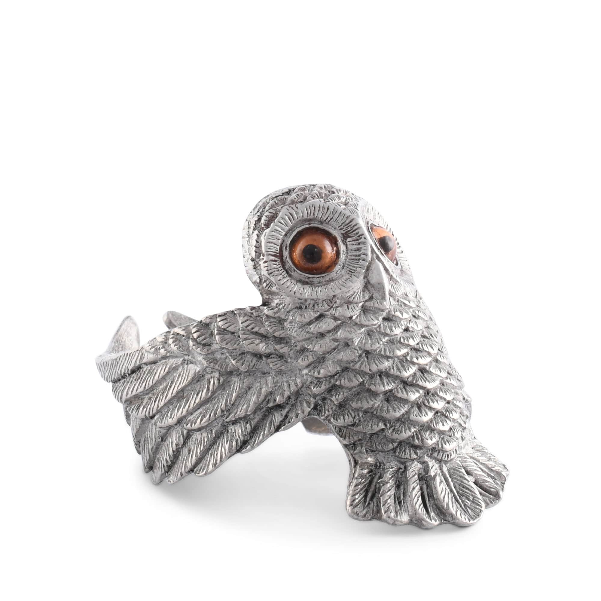 Vagabond House Serveware Vagabond House Owl Napkin Ring