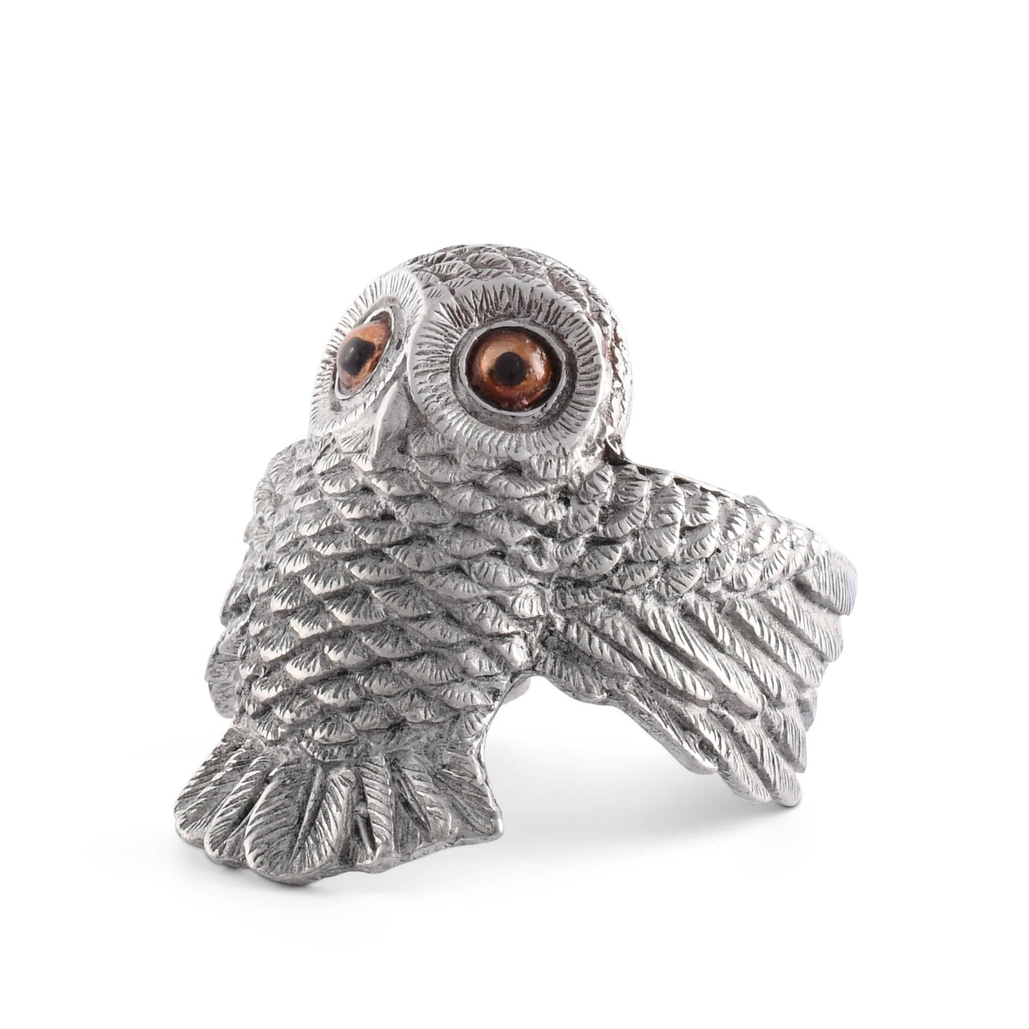 Vagabond House Serveware Vagabond House Owl Napkin Ring