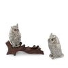 Vagabond House Serveware Vagabond House Owl on Log Salt and Pepper Shaker