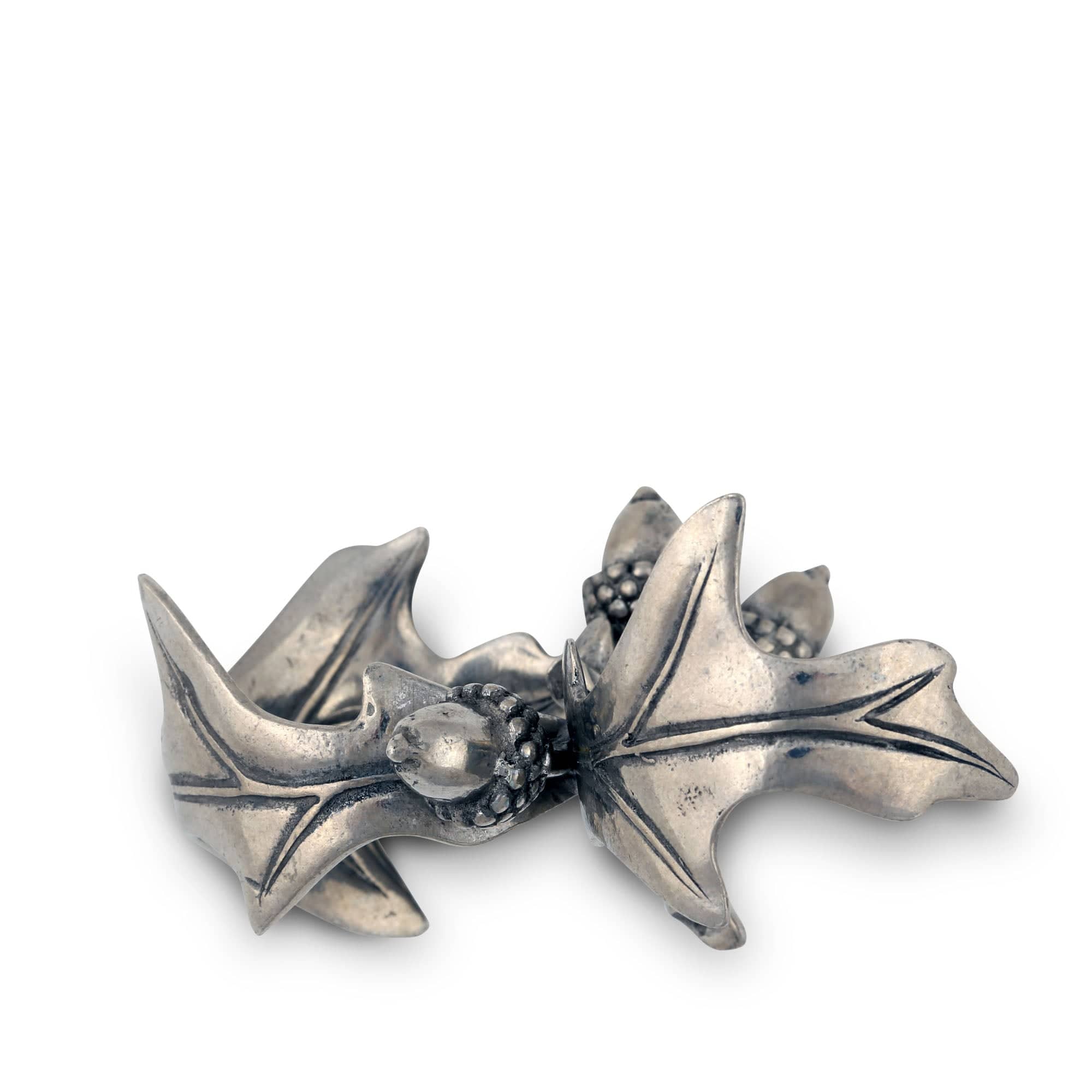Vagabond House Giftware Vagabond House Pewter Acorn & Oak Leaf Napkin Ring