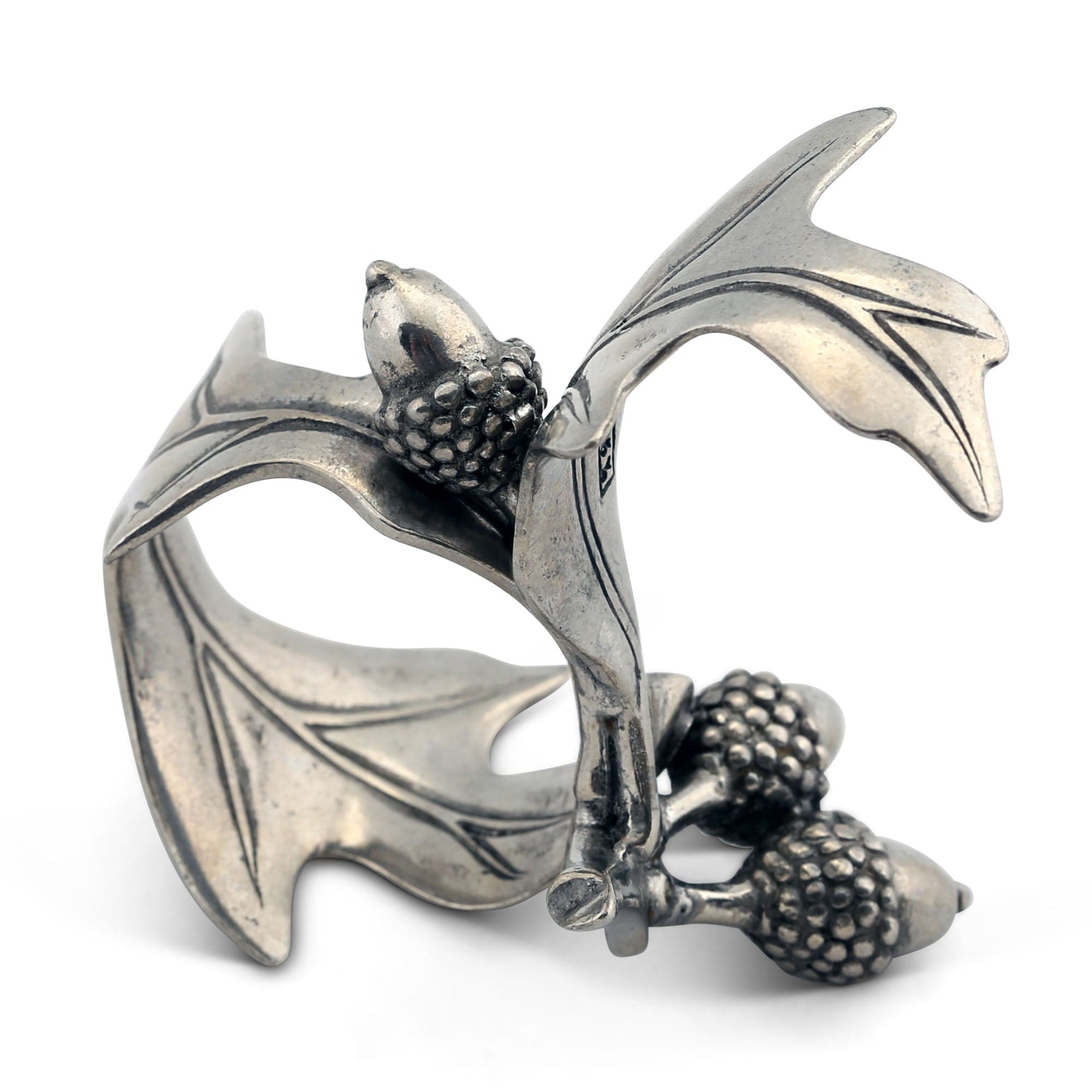 Vagabond House Giftware Vagabond House Pewter Acorn & Oak Leaf Napkin Ring