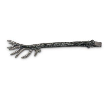 Vagabond House Serveware Vagabond House Pewter Antler Pattern Ice / Bread Tongs