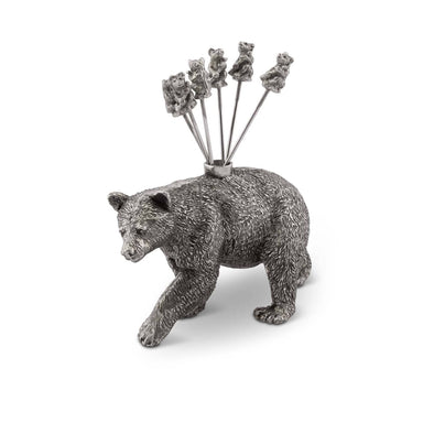 Vagabond House Serveware Vagabond House Pewter Black Bear Cheese Picks