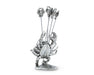 Vagabond House Serveware Vagabond House Pewter Blue Crab Cheese Pick Set