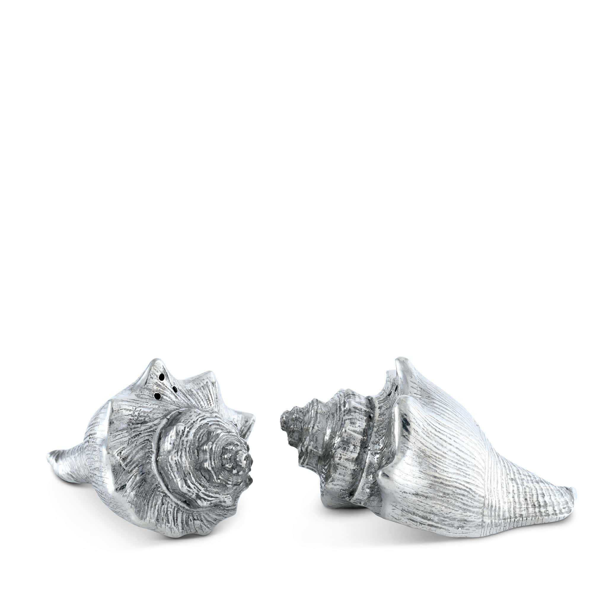 Vagabond House Serveware Vagabond House Pewter Conch Shells Salt & Pepper Set