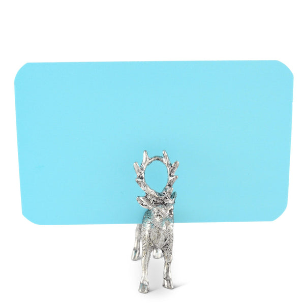 Vagabond House Serveware Vagabond House Pewter Deer Place Card Holder