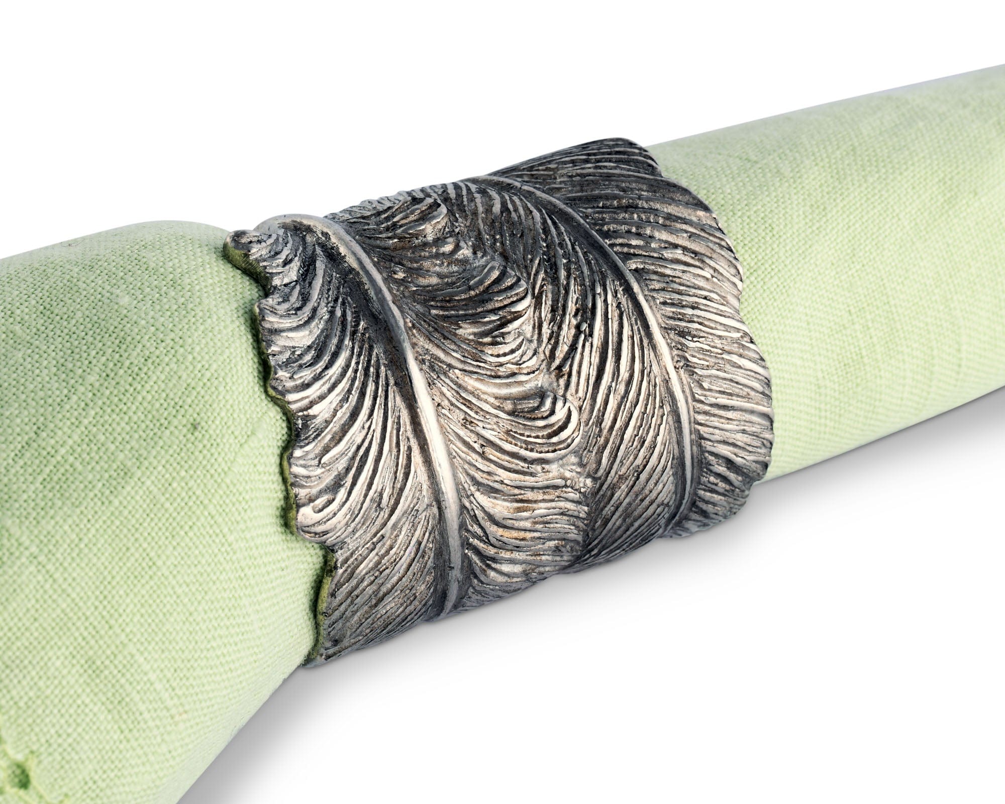 Vagabond House Serveware Vagabond House Pewter Feather Napkin Ring