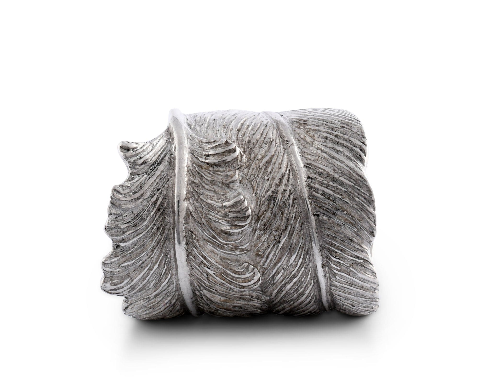 Vagabond House Serveware Vagabond House Pewter Feather Napkin Ring