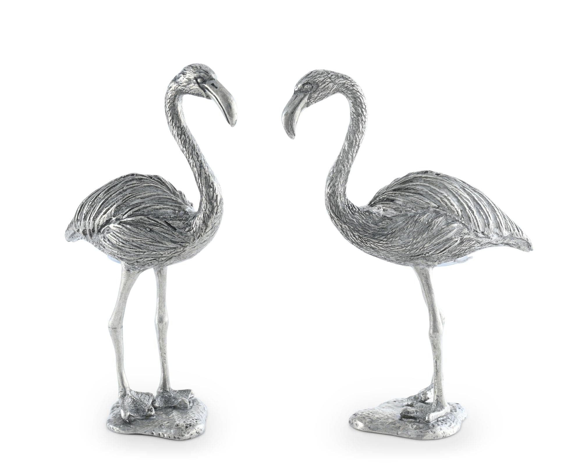 Vagabond House Serveware Vagabond House Pewter Flamingos Salt & Pepper Set