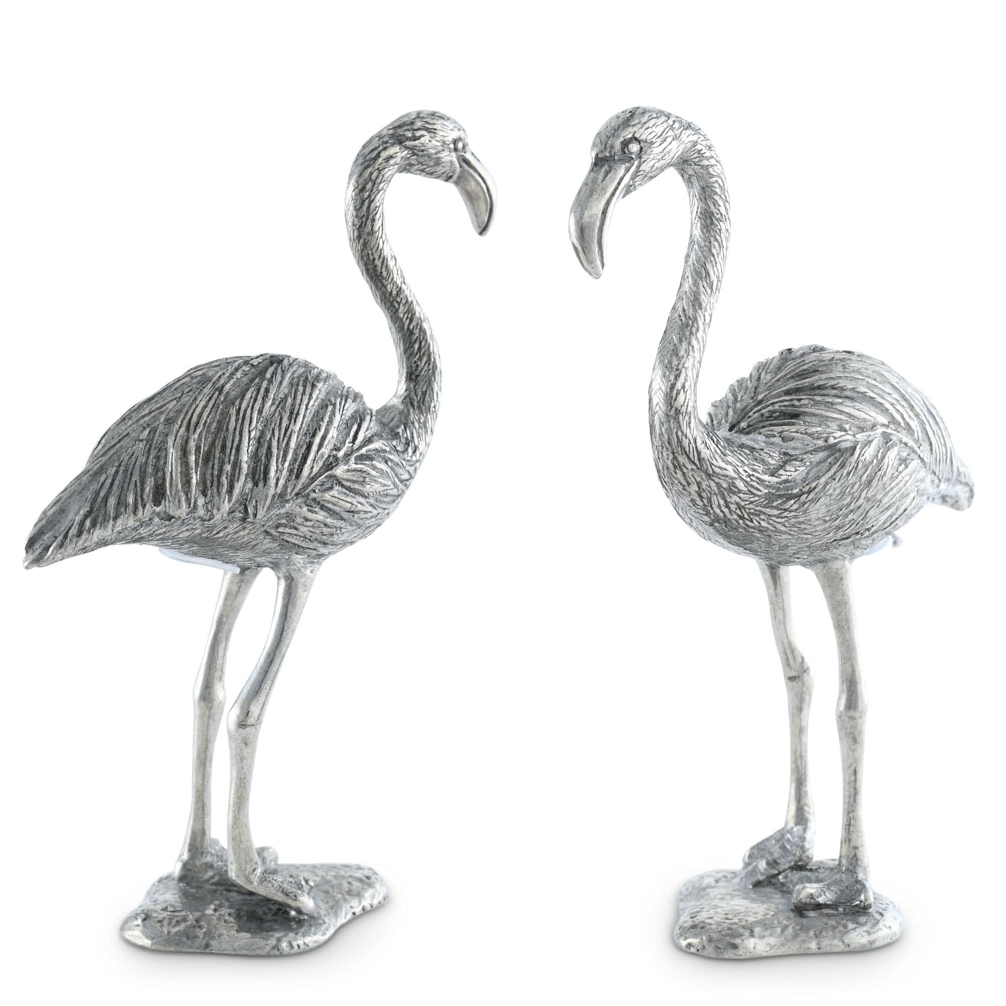 Vagabond House Serveware Vagabond House Pewter Flamingos Salt & Pepper Set