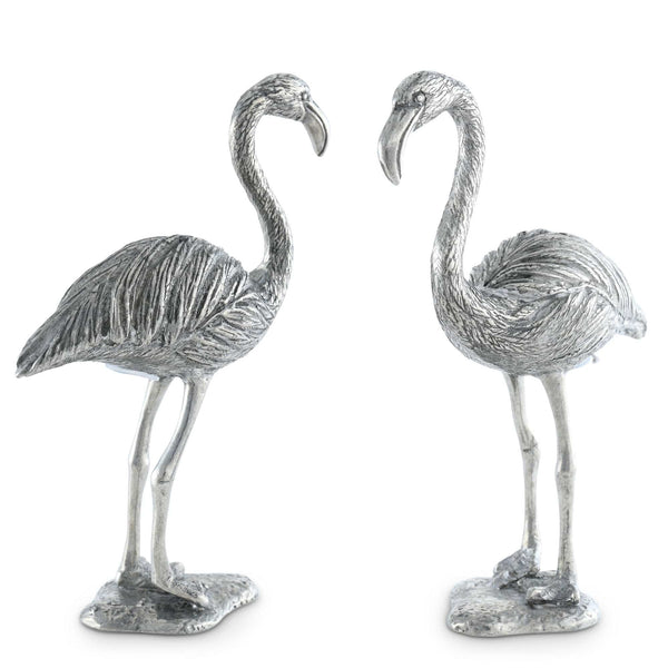 Vagabond House Serveware Vagabond House Pewter Flamingos Salt & Pepper Set
