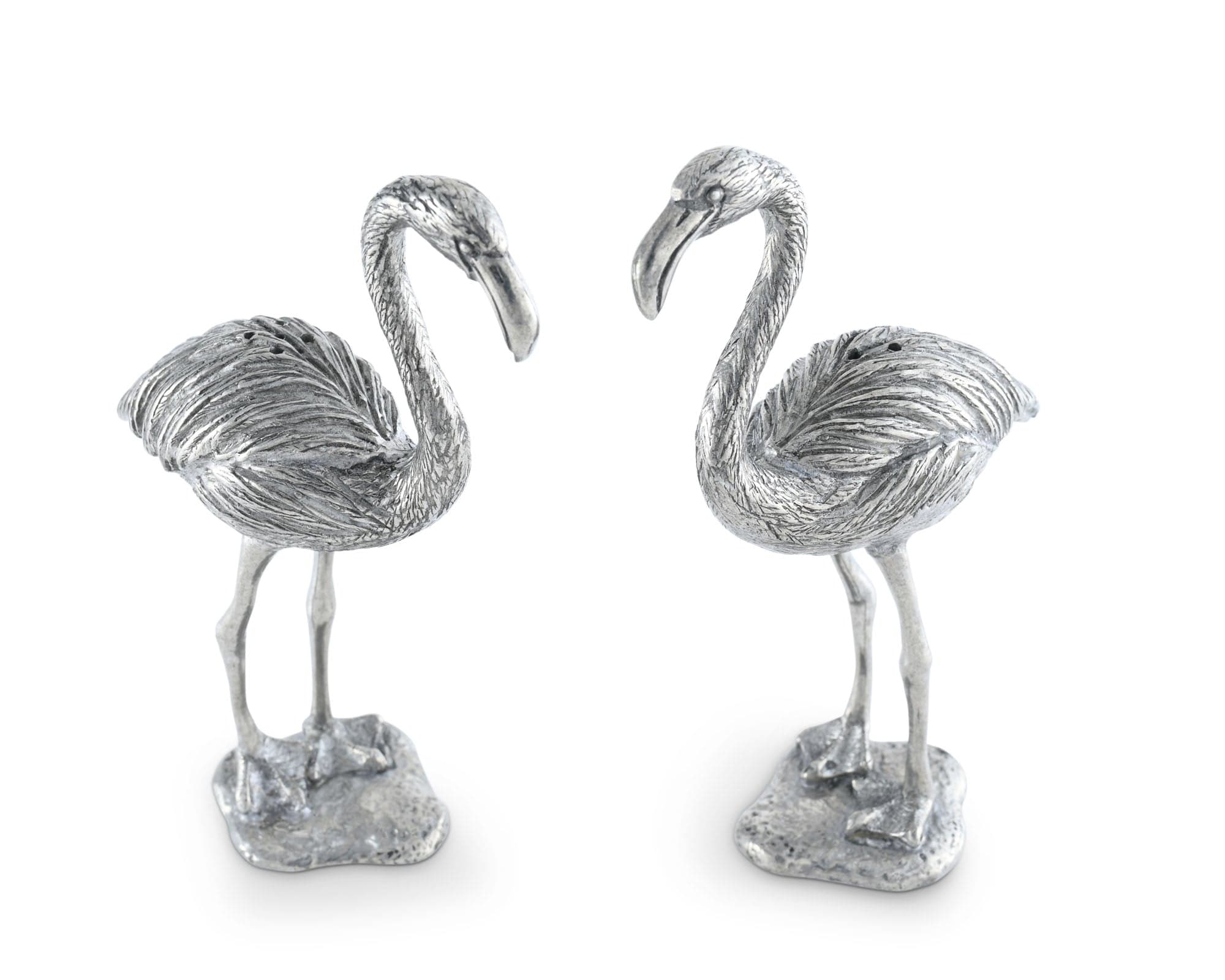 Vagabond House Serveware Vagabond House Pewter Flamingos Salt & Pepper Set