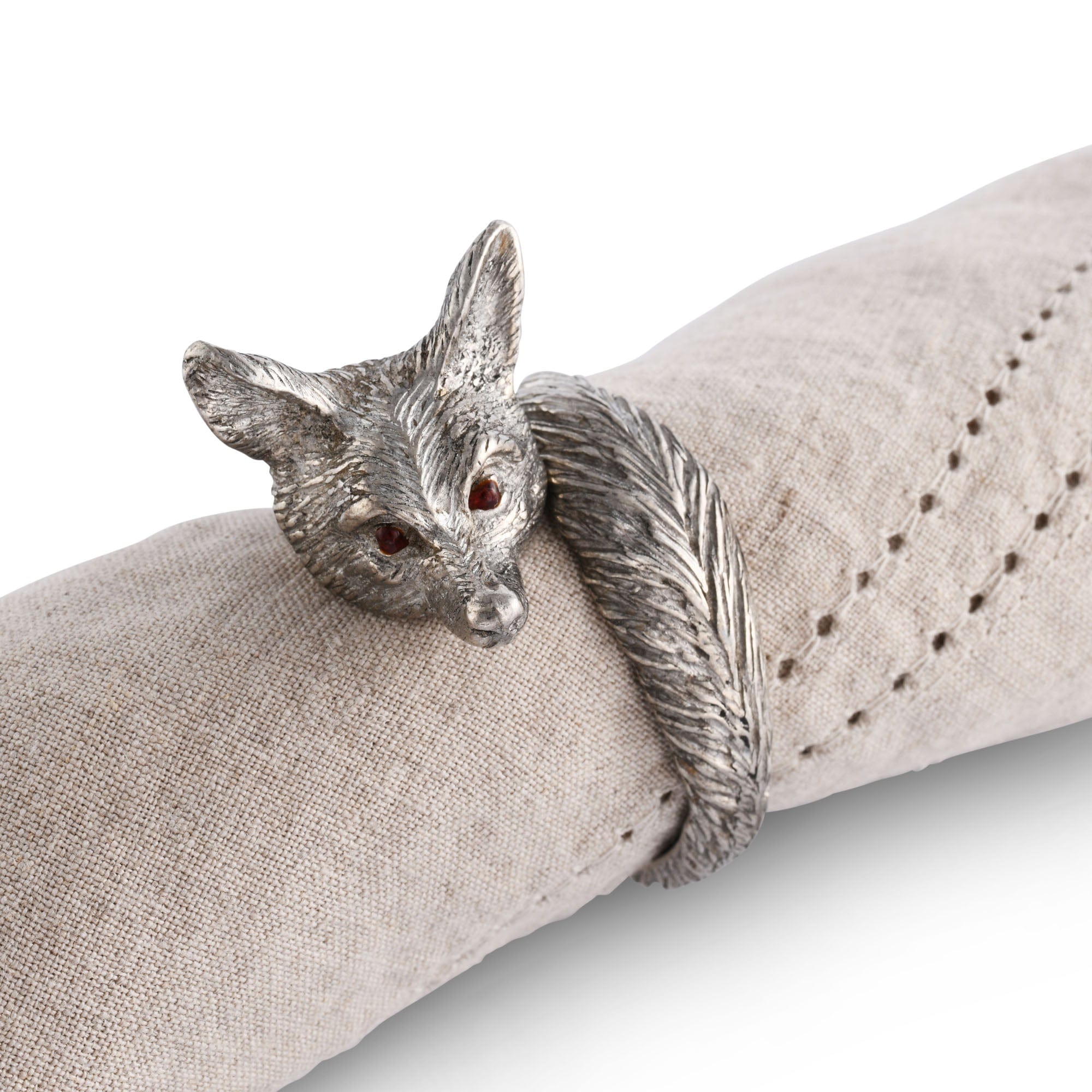 Vagabond House Serveware Vagabond House Pewter Fox Napkin Ring