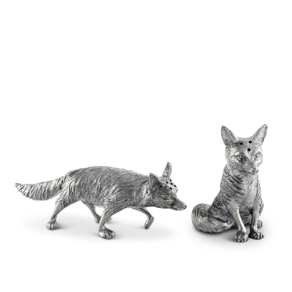 Vagabond House Serveware Vagabond House Pewter Foxes Salt & Pepper Set