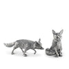 Vagabond House Serveware Vagabond House Pewter Foxes Salt & Pepper Set