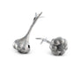 Vagabond House Serveware Vagabond House Pewter Garlic Salt & Pepper Set