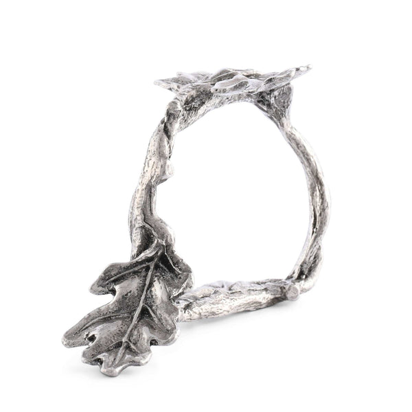 Vagabond House Giftware Vagabond House Pewter Oak Branch Napkin Ring