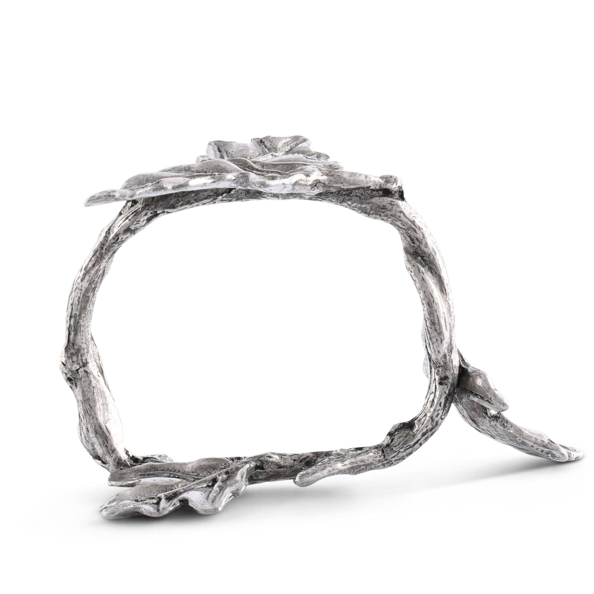 Vagabond House Giftware Vagabond House Pewter Oak Branch Napkin Ring