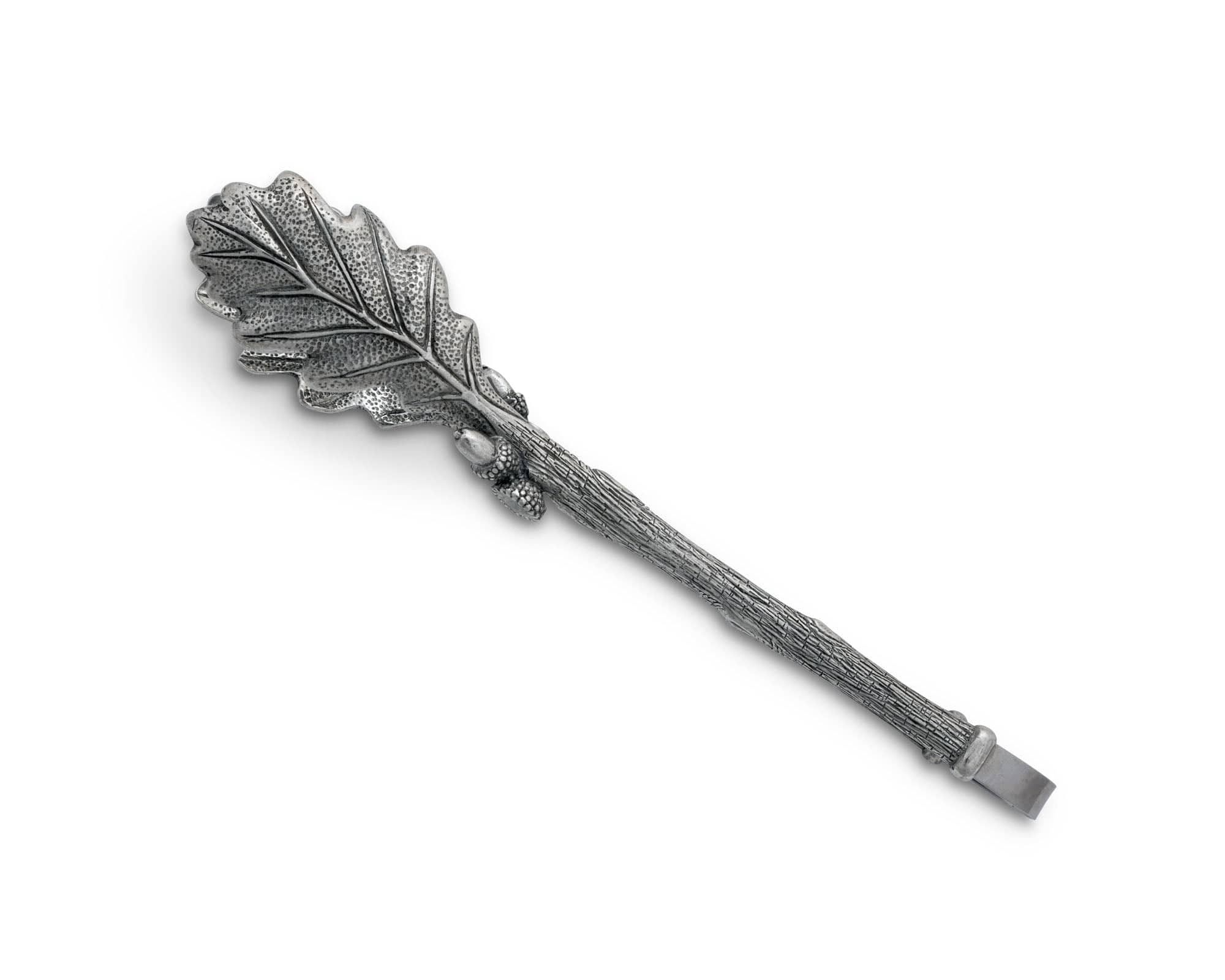 Vagabond House Serveware Vagabond House Pewter Oak Leaf Pattern Ice / Bread Tongs