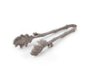 Vagabond House Serveware Vagabond House Pewter Oak Leaf Pattern Ice / Bread Tongs