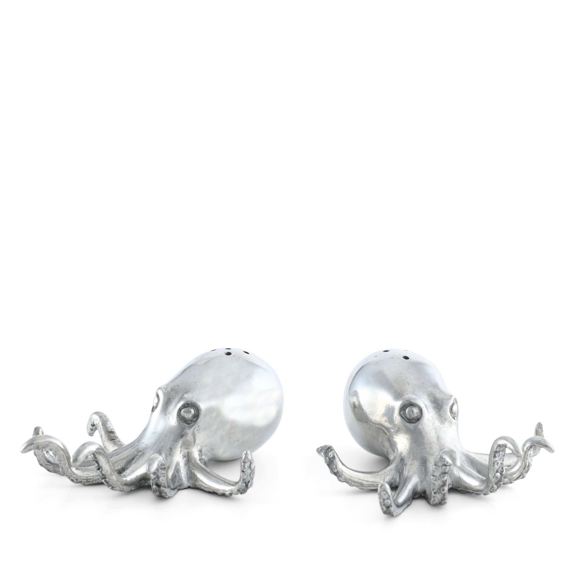 Vagabond House Serveware Vagabond House Pewter Octopus Salt & Pepper Set