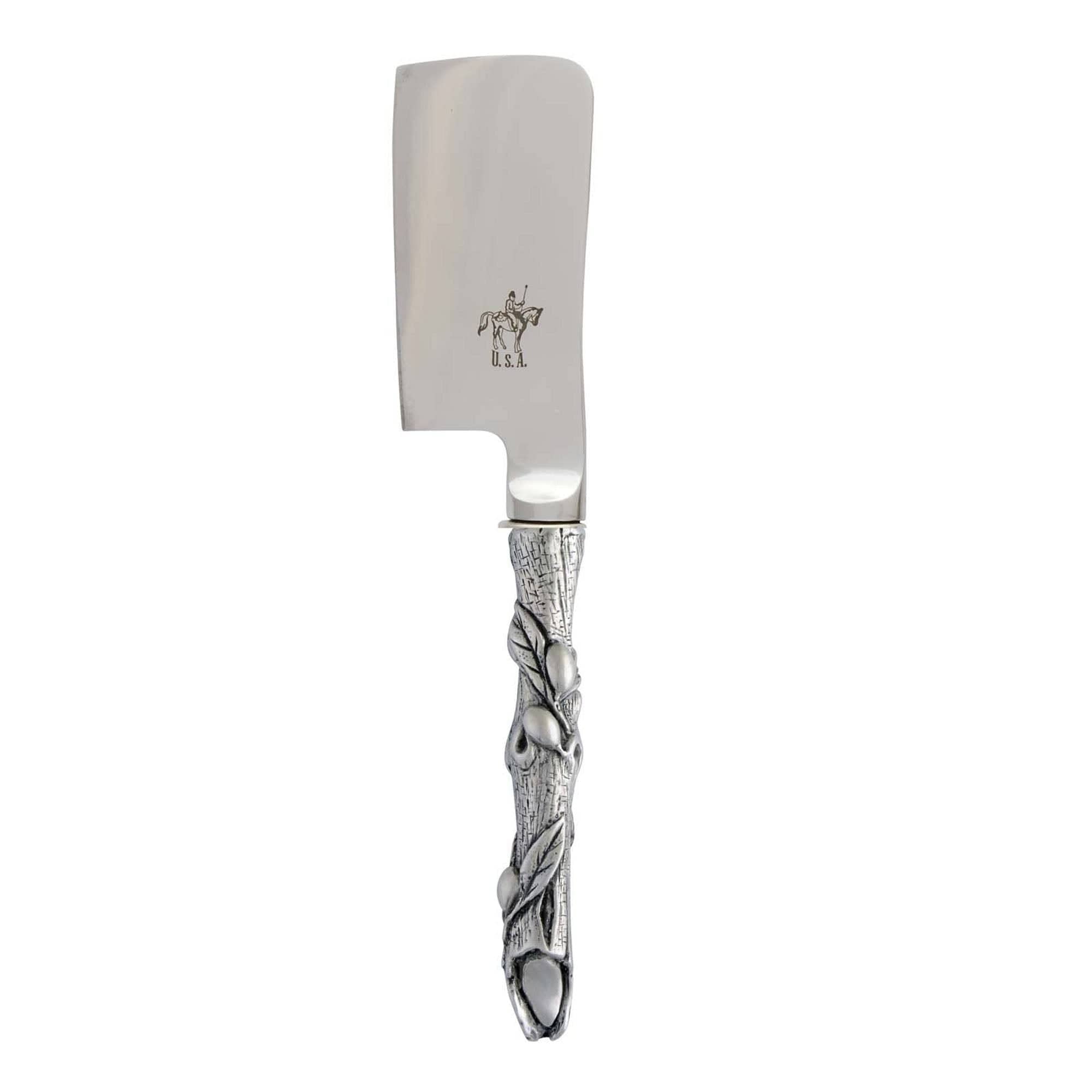Vagabond House Serveware Vagabond House Pewter Olive Cheese Cleaver