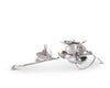 Vagabond House Serveware Vagabond House Pewter Orchid Napkin Ring