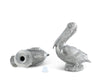 Vagabond House Serveware Vagabond House Pewter Pelicans Salt & Pepper Set