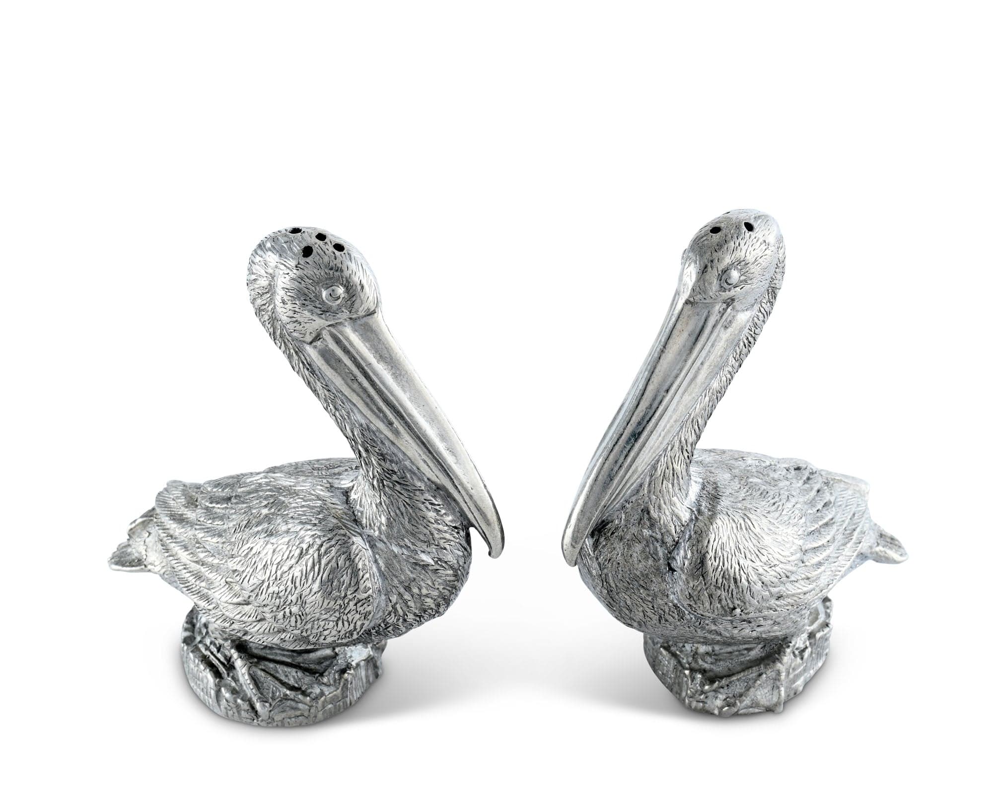 Vagabond House Serveware Vagabond House Pewter Pelicans Salt & Pepper Set