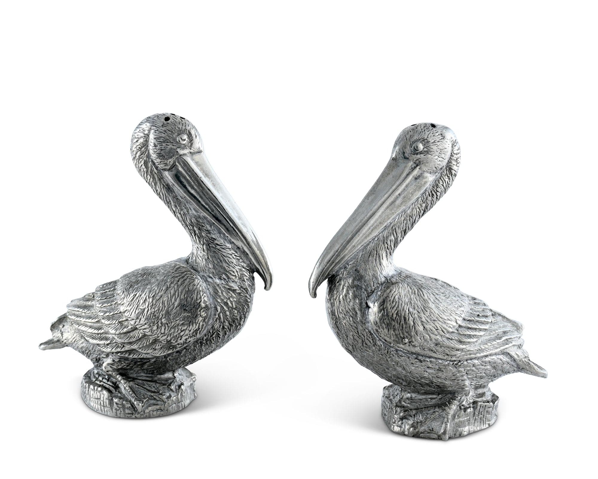 Vagabond House Serveware Vagabond House Pewter Pelicans Salt & Pepper Set