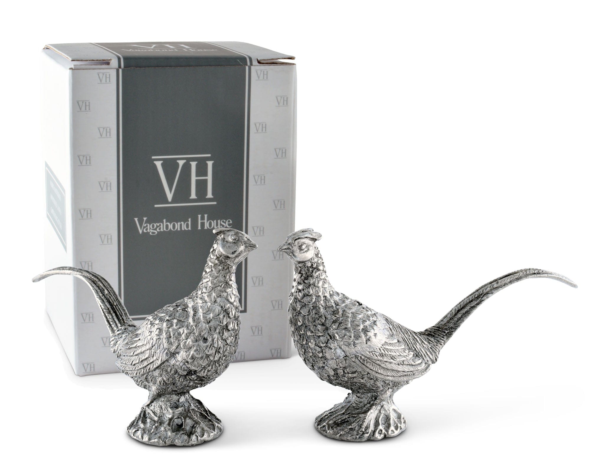 Vagabond House Serveware Vagabond House Pewter Pheasants Salt & Pepper Set