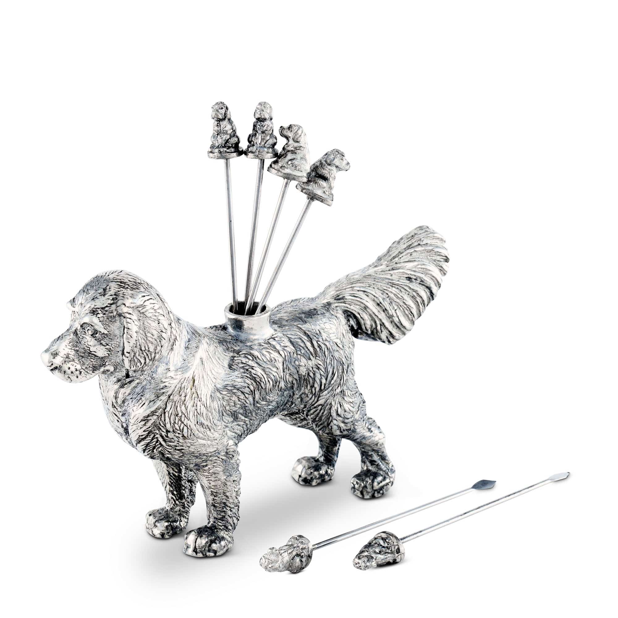 Vagabond House Serveware Vagabond House Pewter Retriever Cheese Picks