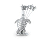 Vagabond House Serveware Vagabond House Pewter Sea Turtle Cheese Pick Set